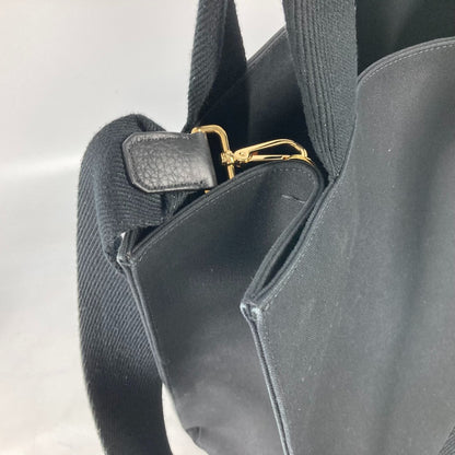 FENDI Shoulder Bag 8BH395 canvas black VERSACE collaboration FENDACE FENDACE Women Used Authentic