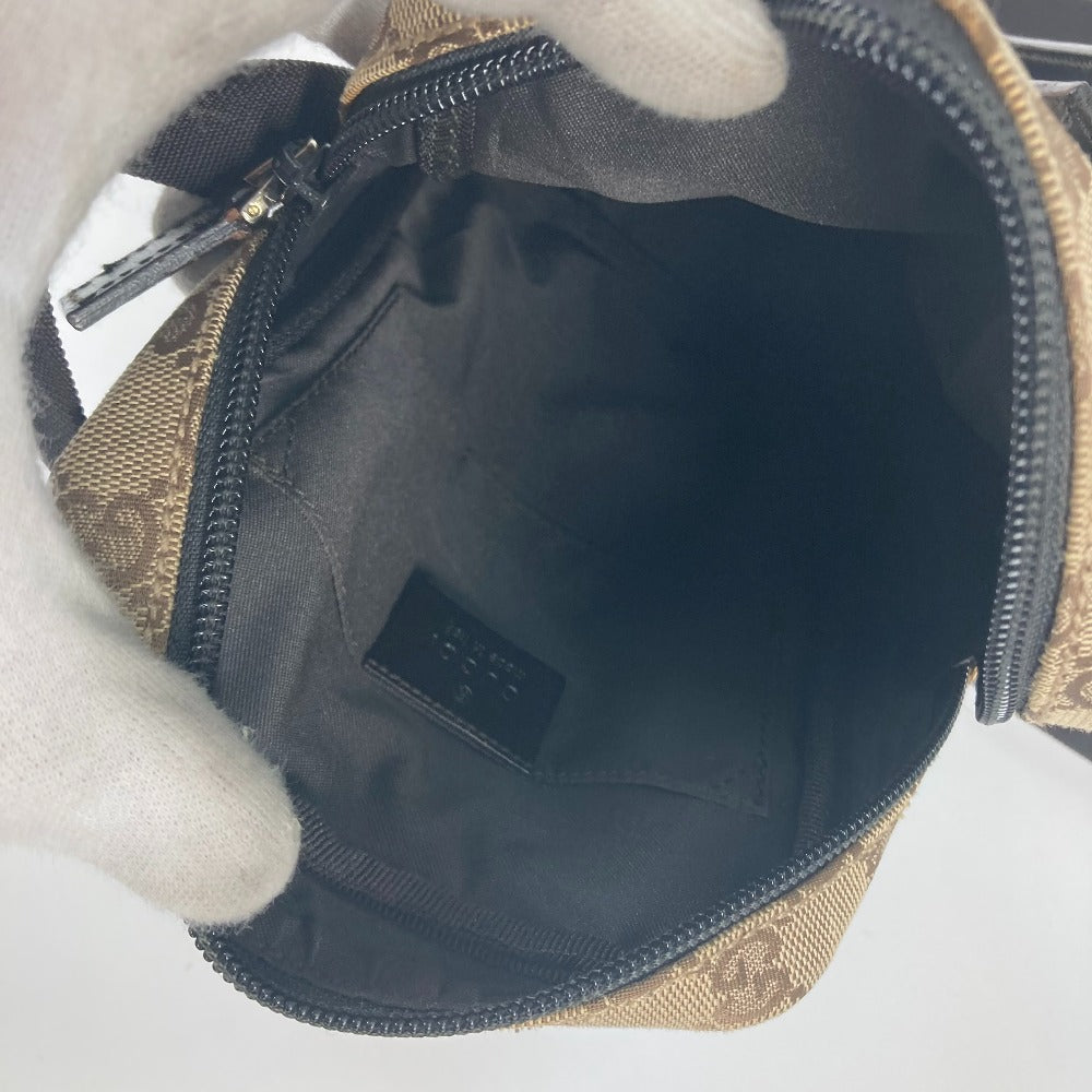 GUCCI Shoulder Bag 018 1619 Canvas / leather beige Pochette GG