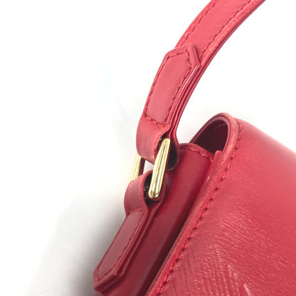 LOUIS VUITTON Shoulder Bag M63937 leather Red Opera Delph Women Used Authentic