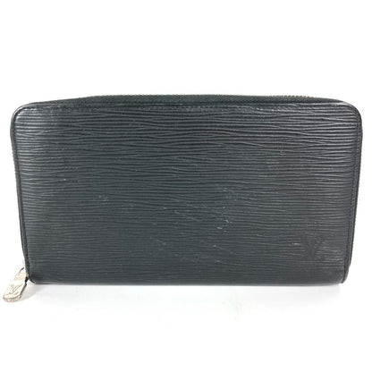 LOUIS VUITTON Long Wallet Purse M62643  Epi Leather black Epi Zippy Organizer NM