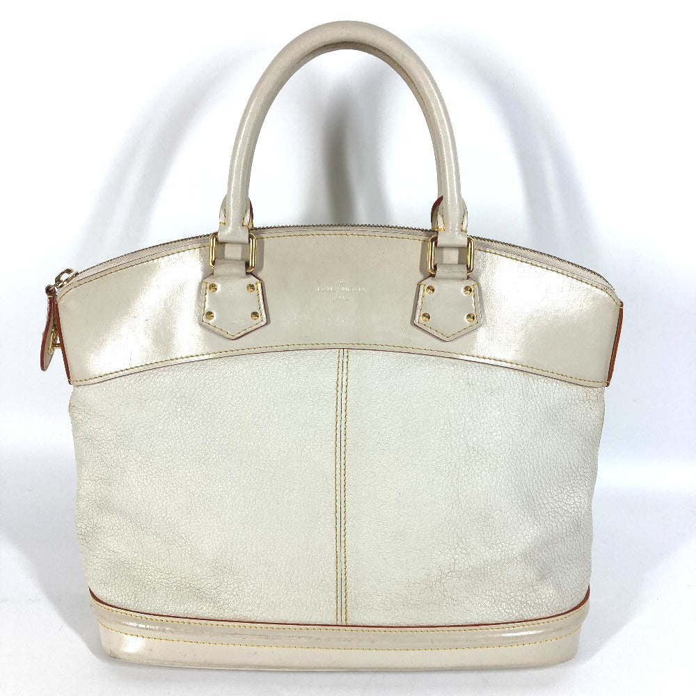 LOUIS VUITTON Handbag M91874 Suhari leather white Suhari LockitMM Women Used Authentic