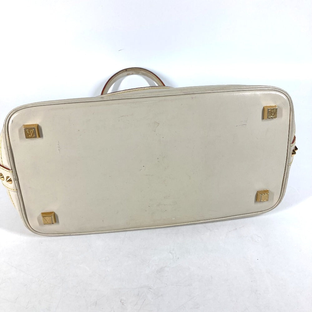 LOUIS VUITTON Handbag M91874 Suhari leather white Suhari LockitMM Women Used Authentic