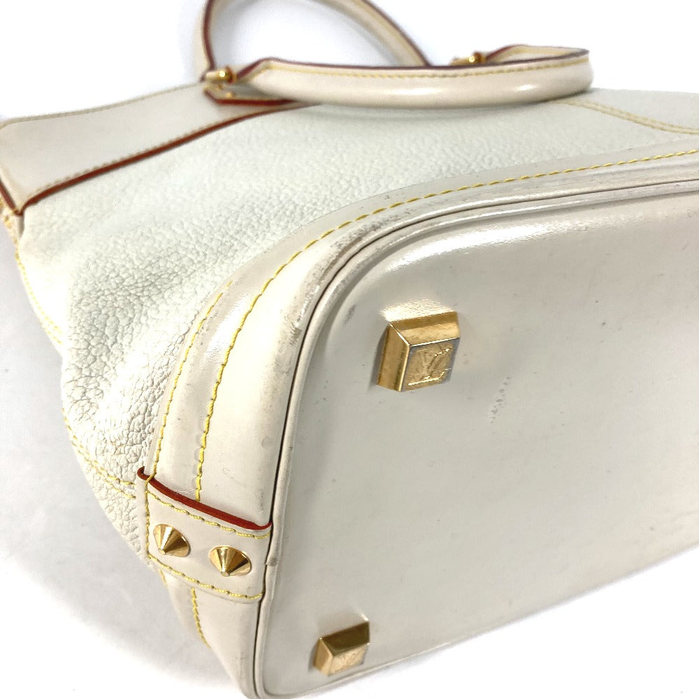 LOUIS VUITTON Handbag M91874 Suhari leather white Suhari LockitMM Women Used Authentic