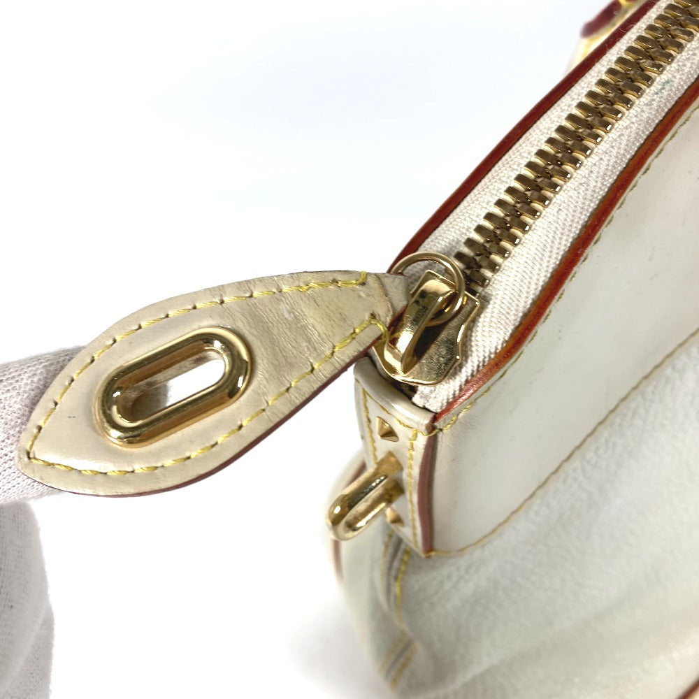 LOUIS VUITTON Handbag M91874 Suhari leather white Suhari LockitMM Women Used Authentic