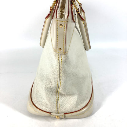 LOUIS VUITTON Handbag M91874 Suhari leather white Suhari LockitMM Women Used Authentic