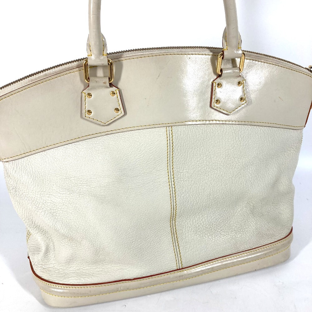 LOUIS VUITTON Handbag M91874 Suhari leather white Suhari LockitMM Women Used Authentic