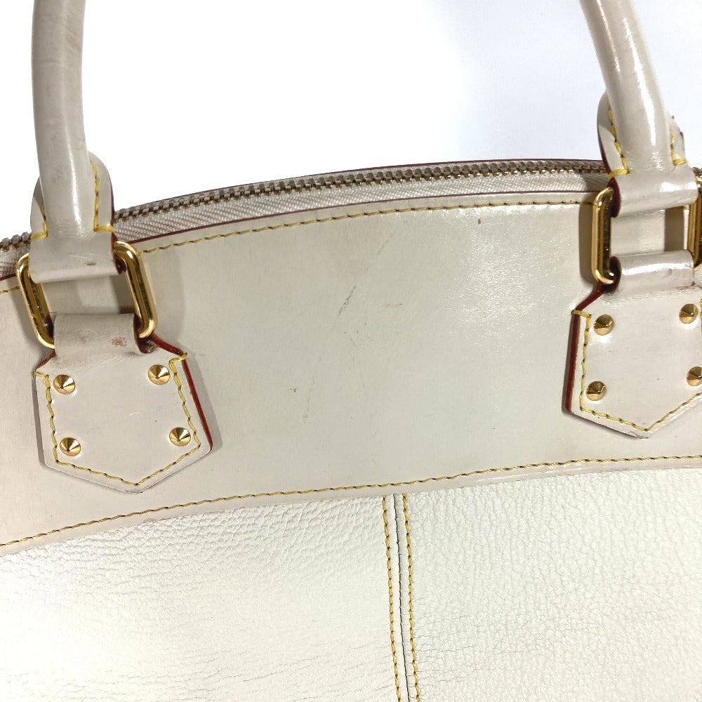 LOUIS VUITTON Handbag M91874 Suhari leather white Suhari LockitMM Women Used Authentic