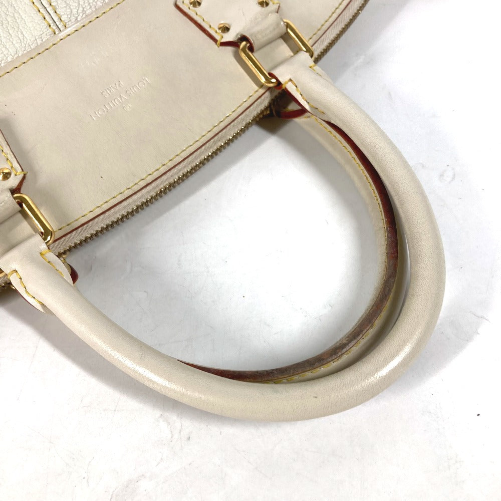 LOUIS VUITTON Handbag M91874 Suhari leather white Suhari LockitMM Women Used Authentic