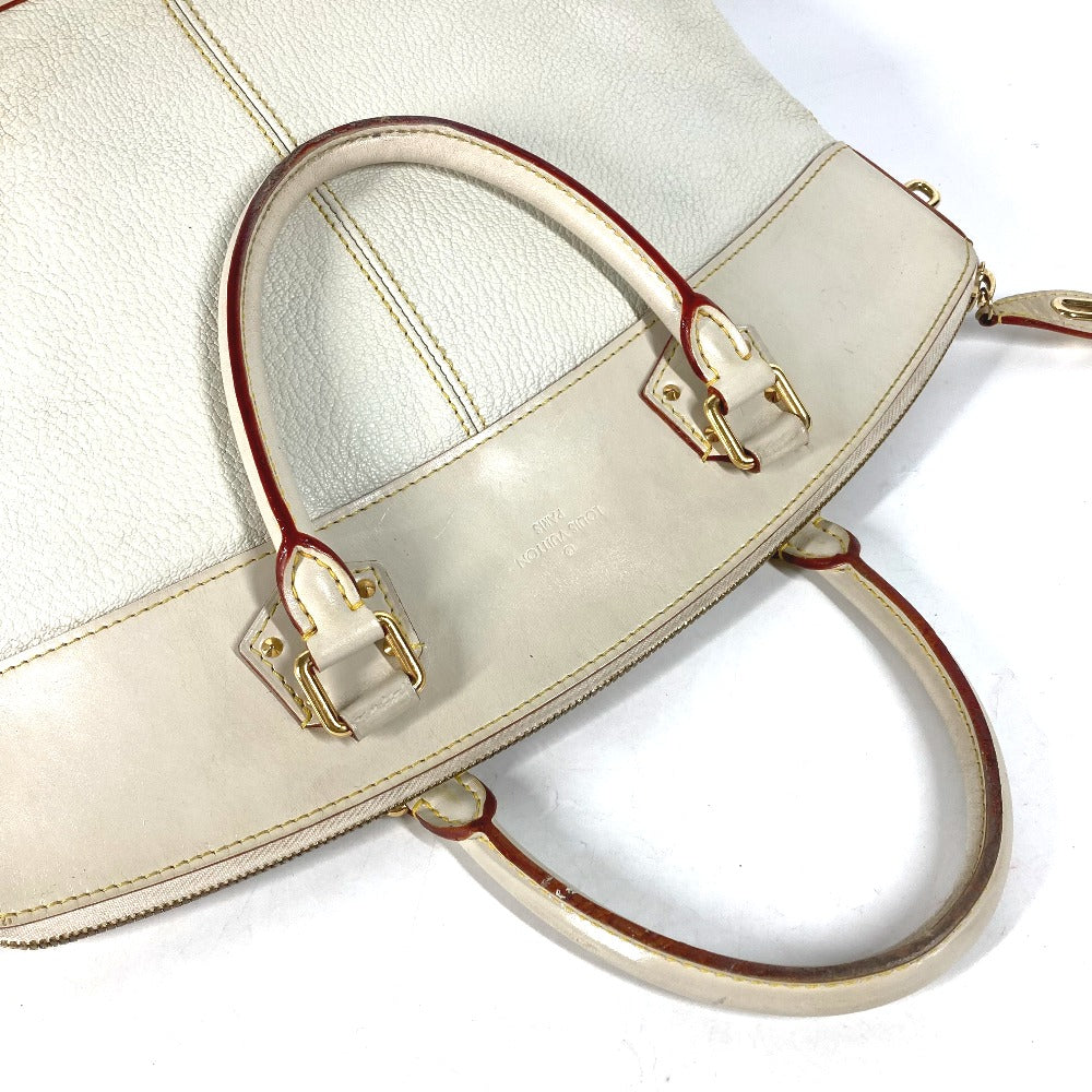 LOUIS VUITTON Handbag M91874 Suhari leather white Suhari LockitMM Women Used Authentic