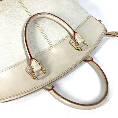 LOUIS VUITTON Handbag M91874 Suhari leather white Suhari LockitMM Women Used Authentic