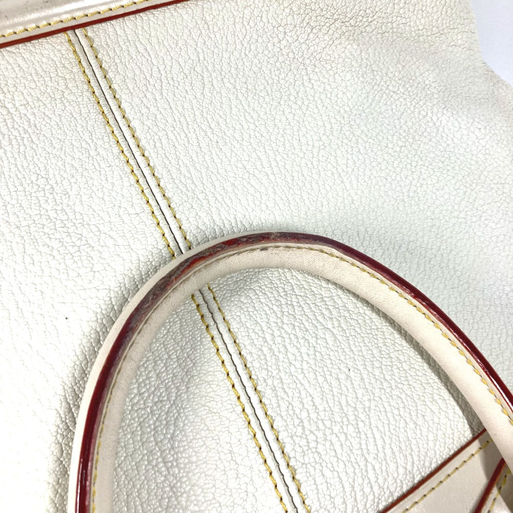LOUIS VUITTON Handbag M91874 Suhari leather white Suhari LockitMM Women Used Authentic