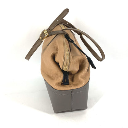 FENDI Shoulder Bag 8MN232 leather beige By color Celeria