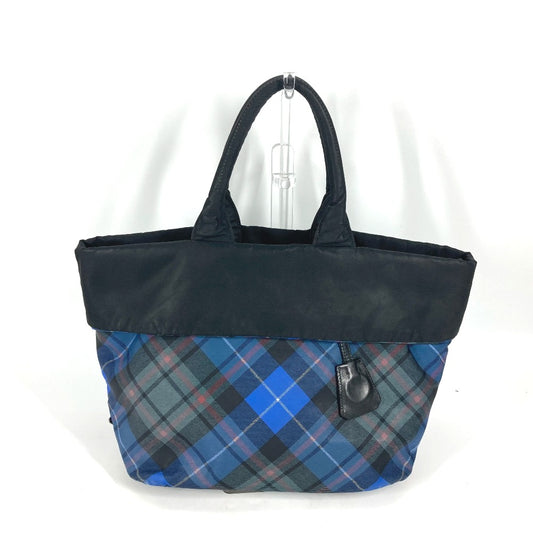 PRADA Shoulder Bag Nylon black check Bag