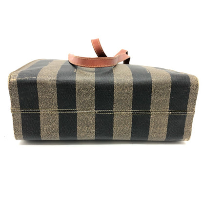 FENDI Tote Bag PVC, Leather khaki Pecan logo