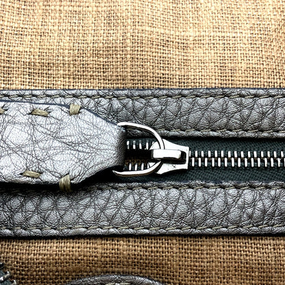 FENDI Shoulder Bag leather Metallic color Celeria