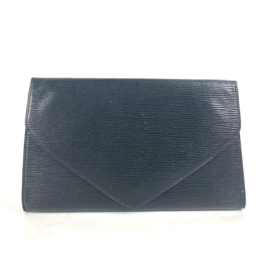 LOUIS VUITTON Clutch bag M52632 Epi Leather black Epi Art deco