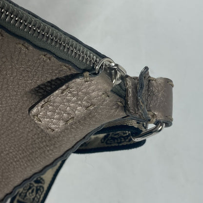 FENDI Shoulder Bag leather Beige type Celeria