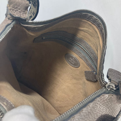 FENDI Shoulder Bag leather Beige type Celeria