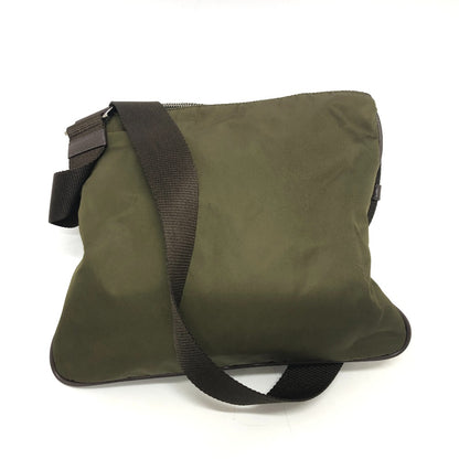 PRADA Shoulder Bag Nylon khaki Triangle logo