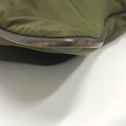 PRADA Shoulder Bag Nylon khaki Triangle logo