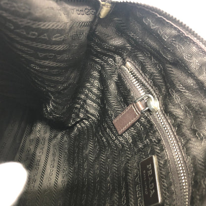 PRADA Shoulder Bag Nylon khaki Triangle logo