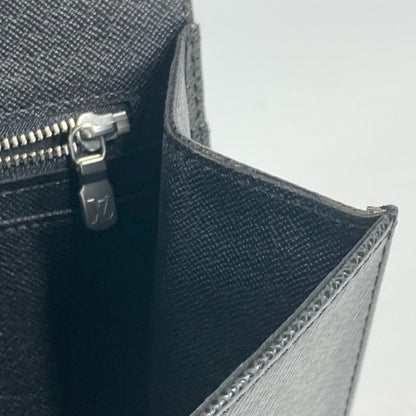 LOUIS VUITTON business bag  M30782 Taiga Leather black Taiga Selenga