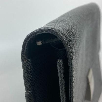 LOUIS VUITTON business bag  M30782 Taiga Leather black Taiga Selenga