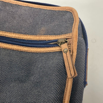 FENDI Shoulder Bag denim blue Pochette logo