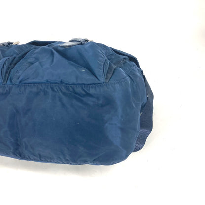 PRADA Shoulder Bag B1738 Nylon blue Triangle logo plate