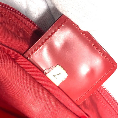PRADA Shoulder Bag Nylon Red Crossbody bag Triangle logo plate