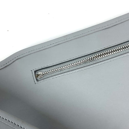 BURBERRY Sling bag leather gray logo