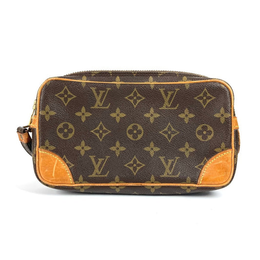 LOUIS VUITTON business bag M51827 Monogram canvas Brown Monogram Marly Dragonne PM