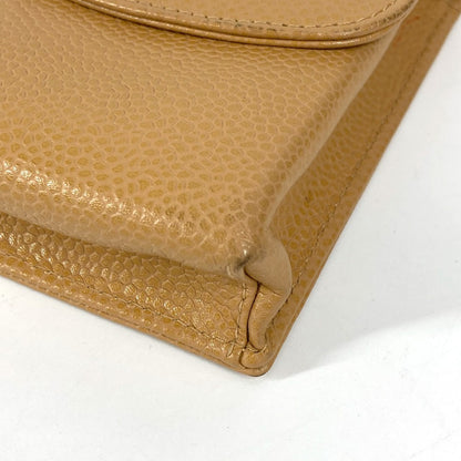 CHANEL Cigarette case A13511 Caviar skin beige CC COCO Mark logo