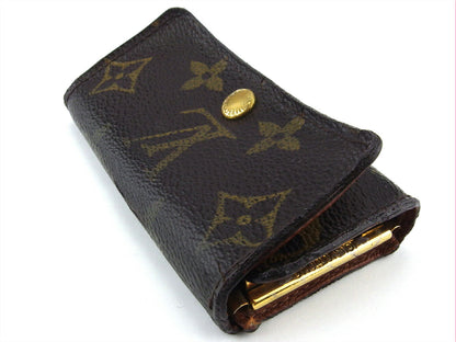 LOUIS VUITTON Key case Key holder M62631 Brown beige gold Multicles4