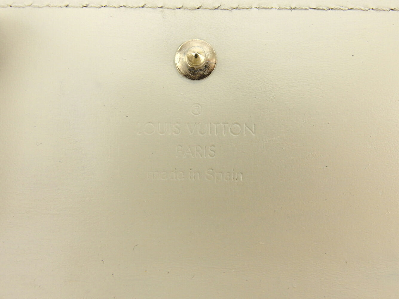 LOUIS VUITTON Key case Key holder Yellow Beige Gold Multicles4