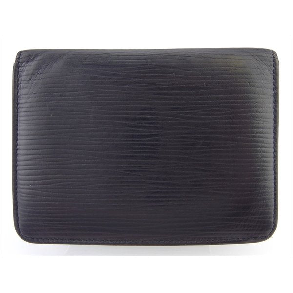 LOUIS VUITTON Pass case M63202 black Porto 2 Cult Vertical