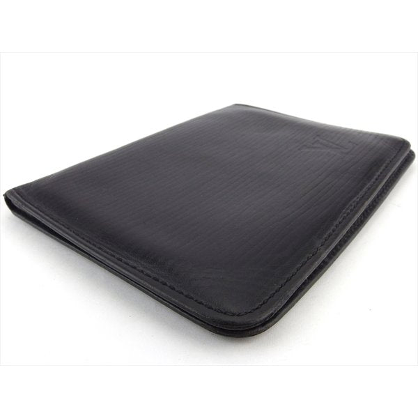 LOUIS VUITTON Pass case M63202 black Porto 2 Cult Vertical