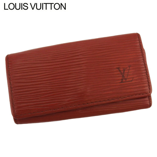 LOUIS VUITTON Key case Key holder Brown gold Multicles4