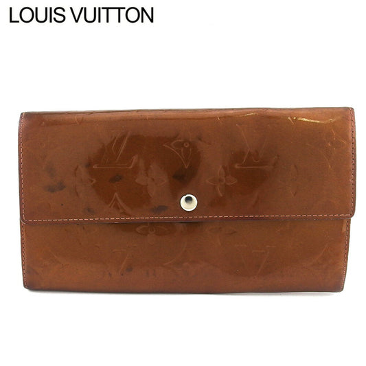 LOUIS VUITTON Long Wallet Purse M91174 Brown gold Pochette Porto MonÃ©credi