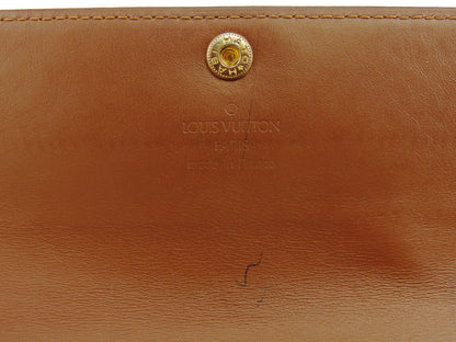 LOUIS VUITTON Long Wallet Purse M91174 Brown gold Pochette Porto MonÃ©credi
