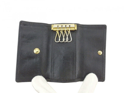 LOUIS VUITTON Key case Key holder M63822 Black gold Multicles4