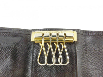 LOUIS VUITTON Key case Key holder M63822 Black gold Multicles4