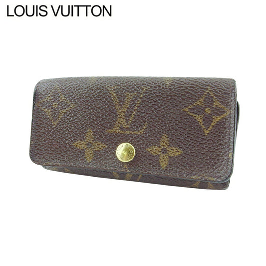 LOUIS VUITTON Key case Key holder M62631 Brown beige gold Multicles4