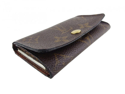 LOUIS VUITTON Key case Key holder M62631 Brown beige gold Multicles4