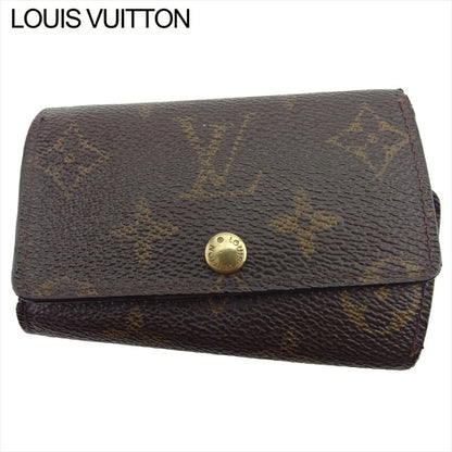 LOUIS VUITTON Key case Key holder M62630 Brown beige gold Multicles6
