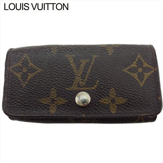 LOUIS VUITTON Key case Key holder M62631 Brown beige gold Multicles4