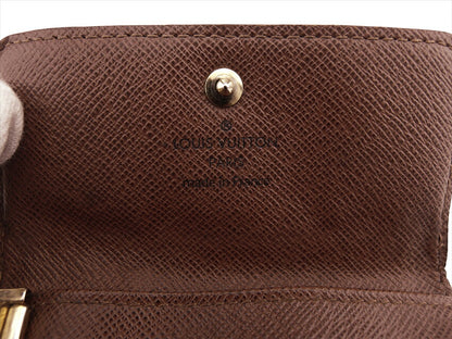 LOUIS VUITTON Key case Key holder M62631 Brown beige gold Multicles4
