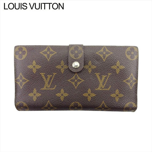 LOUIS VUITTON Long Wallet Purse T61217 Brown beige North America exclusive Continental Clutch