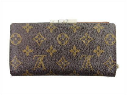 LOUIS VUITTON Long Wallet Purse T61217 Brown beige North America exclusive Continental Clutch