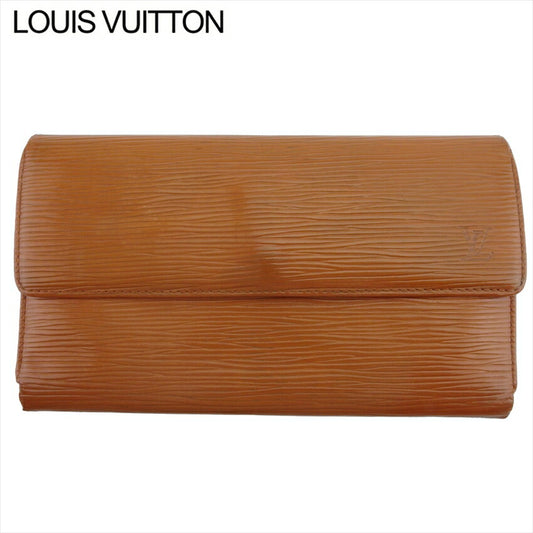 LOUIS VUITTON Long Wallet Purse M63383 Kenya Brown Porte Tresor International